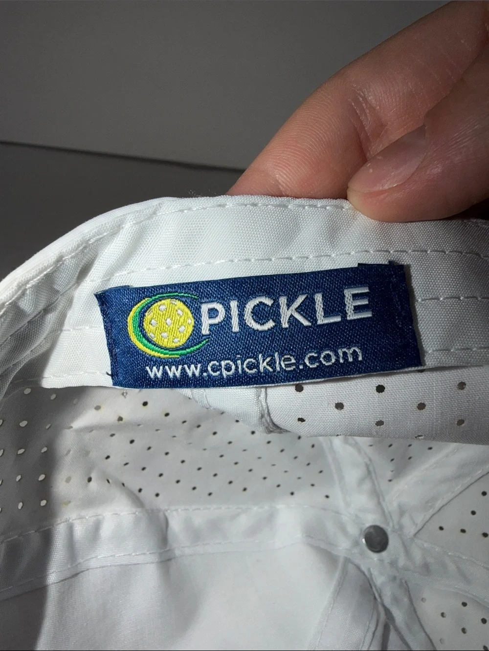 Charlotte Pickleball White Baseball Cap with Multicolor JJ Logo